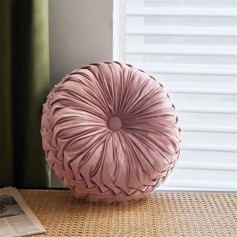 Dutch Velvet Pleated Lumbar Cushion