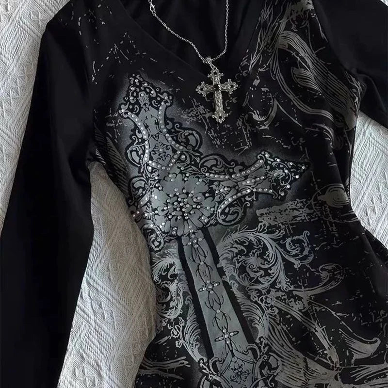 Women’s 90s Vintage Punk Crop Top