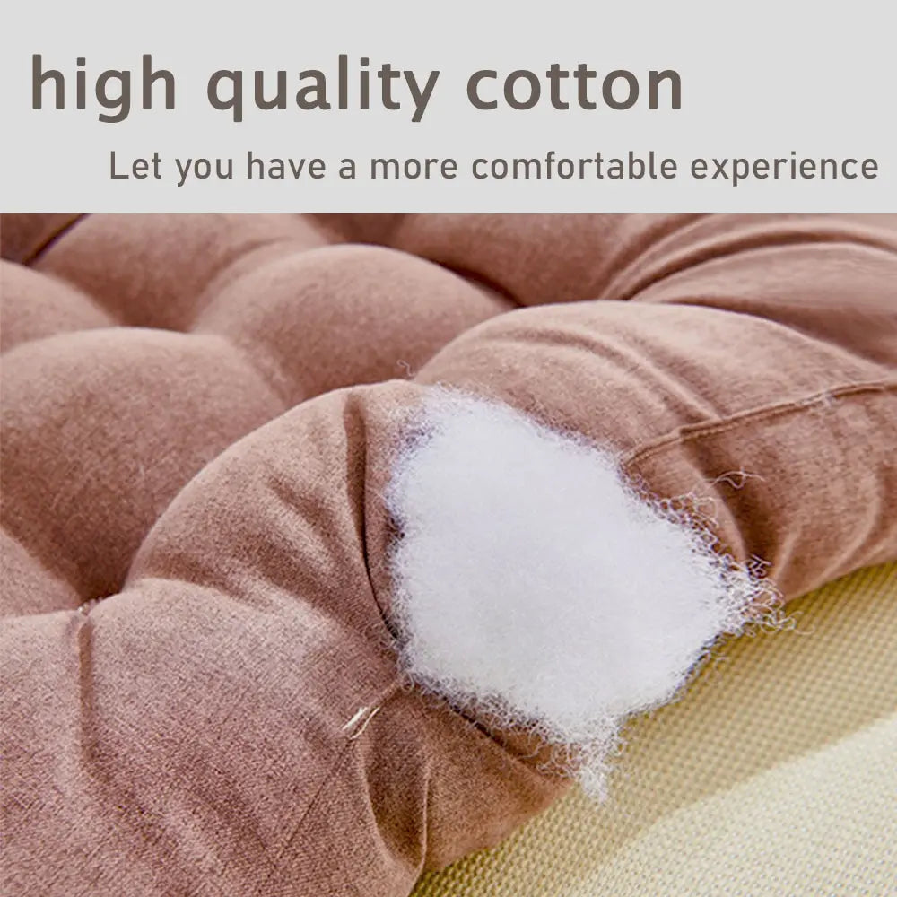 Linen Square Chair Cushion Pad