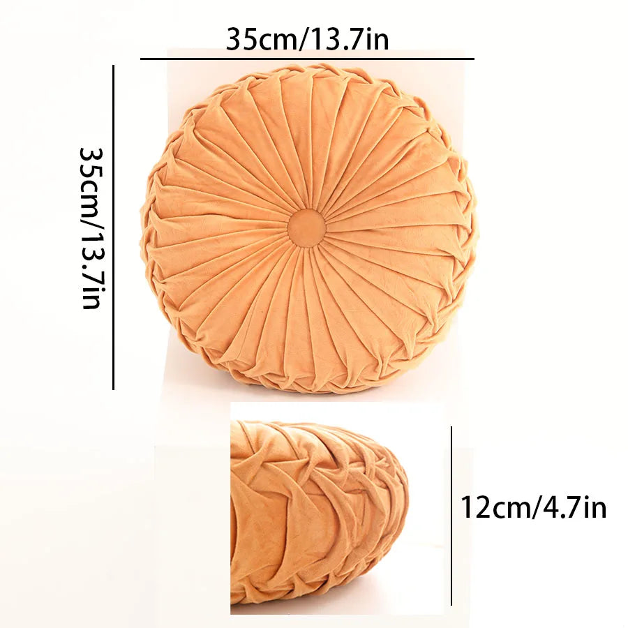 Dutch Velvet Pleated Lumbar Cushion