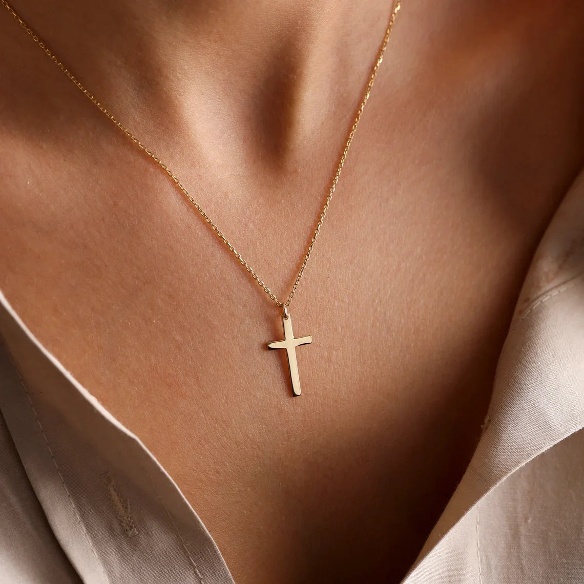 Fashion Stainless Steel Cross Necklace