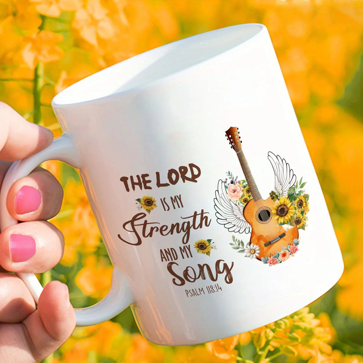 The Lord Is My Strength Bible Mug