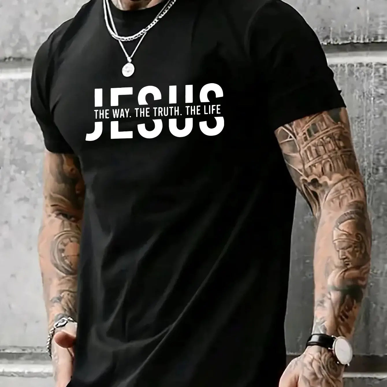 Men’s Jesus Way Truth Life Cotton T-Shirt