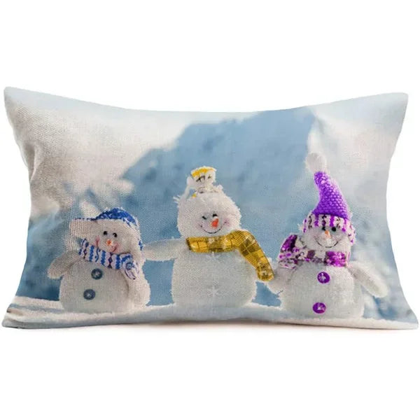 Christmas Linen Pillow Cover