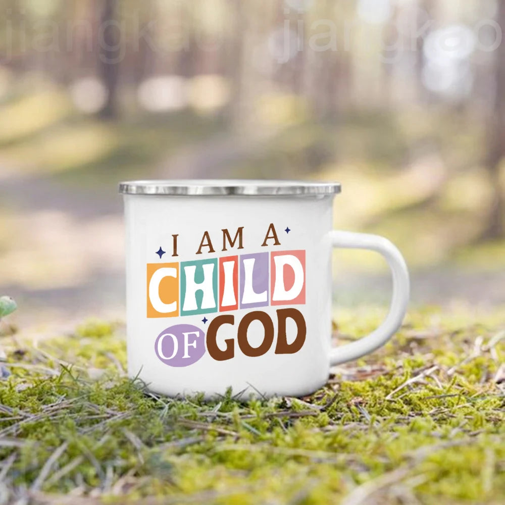 Christian Psalm Enamel Camping Mug