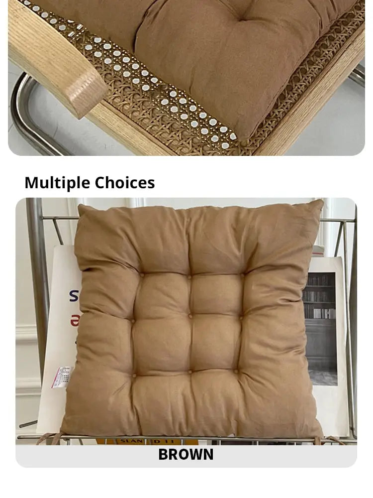 Linen Square Chair Cushion Pad