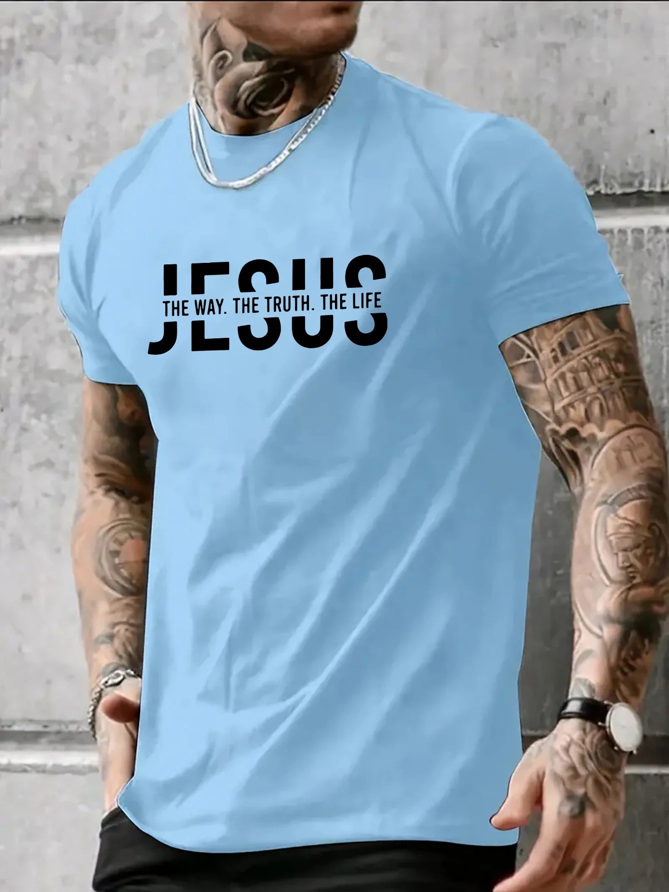 Men’s Jesus Way Truth Life Cotton T-Shirt