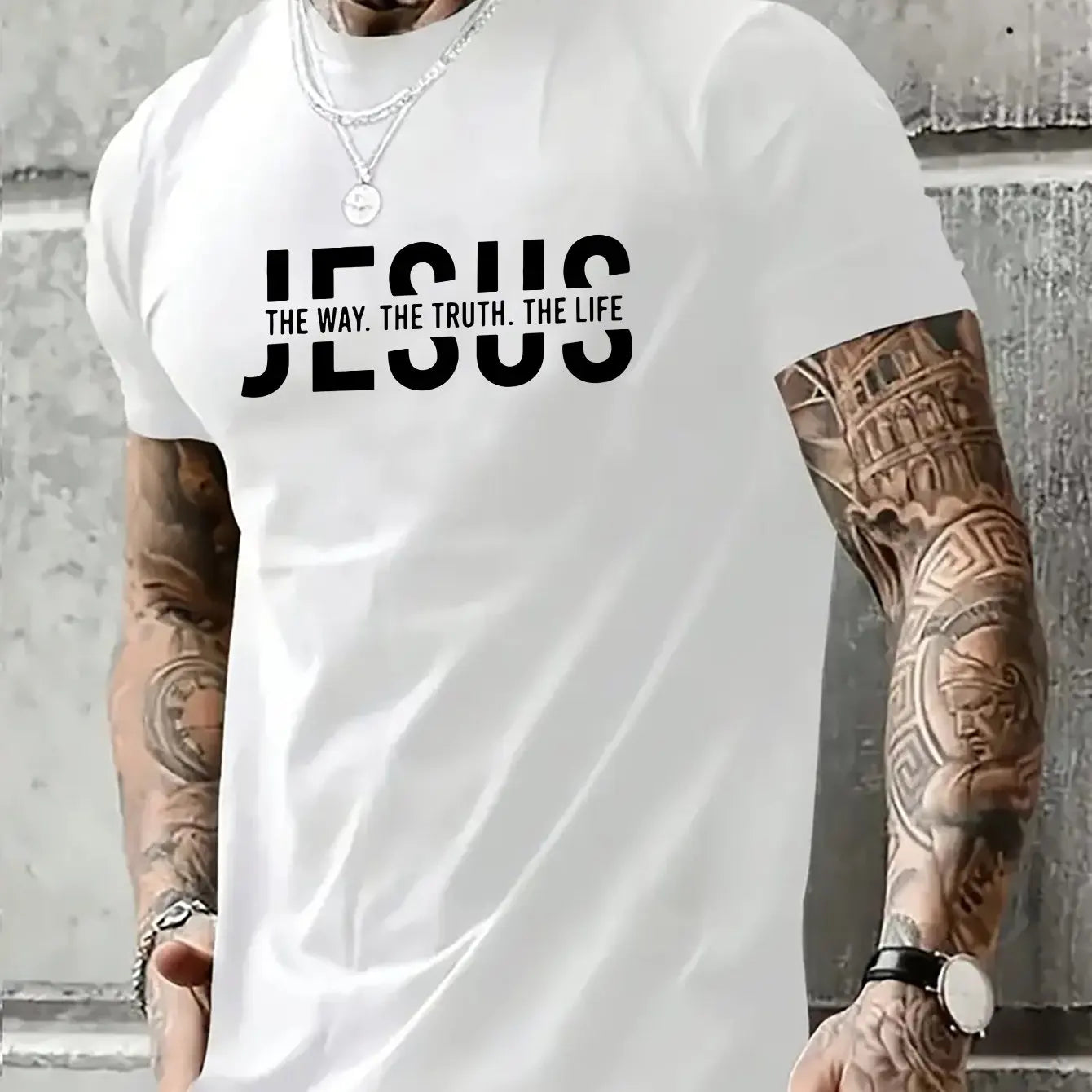 Men’s Jesus Way Truth Life Cotton T-Shirt