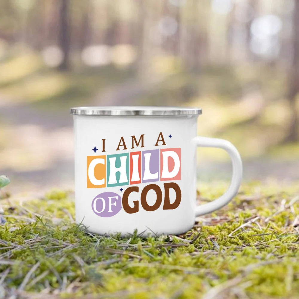 Christian Psalm Enamel Camping Mug