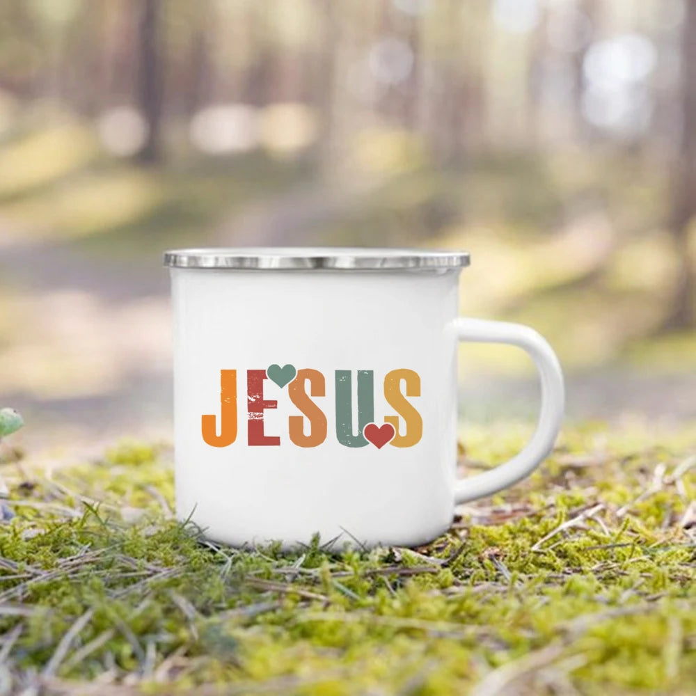 Christian Psalm Enamel Camping Mug
