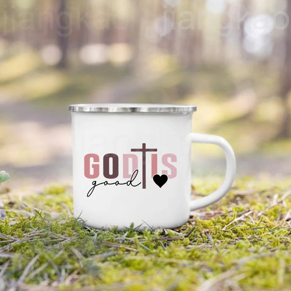 Christian Psalm Enamel Camping Mug