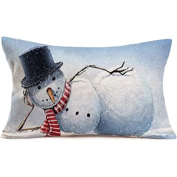 Christmas Linen Pillow Cover