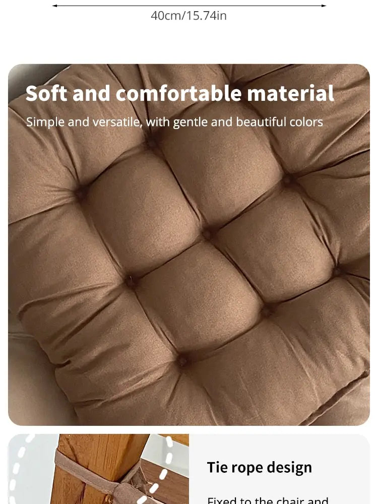 Linen Square Chair Cushion Pad