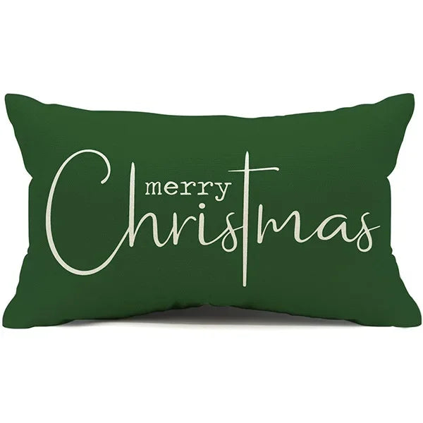 Christmas Linen Pillow Cover