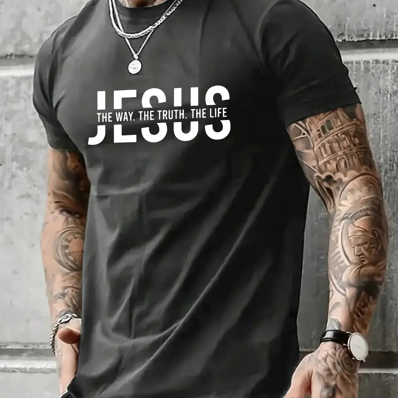 Men’s Jesus Way Truth Life Cotton T-Shirt