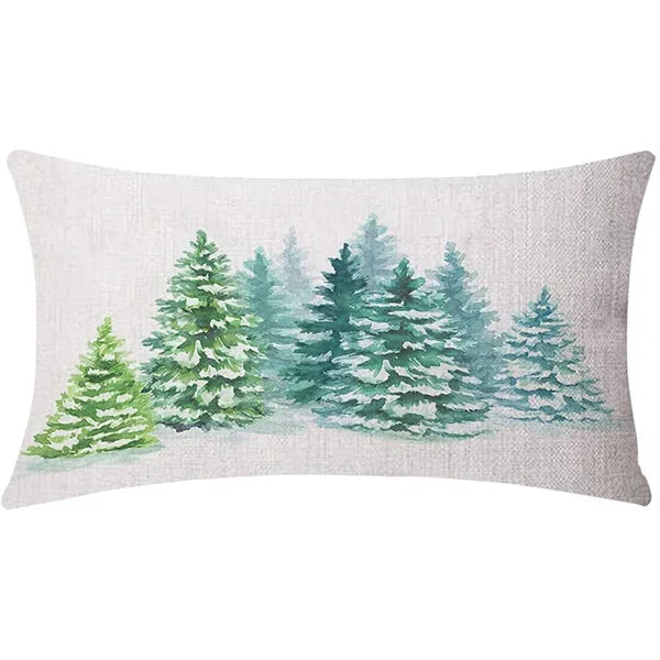 Christmas Linen Pillow Cover