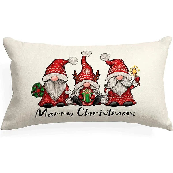 Christmas Linen Pillow Cover