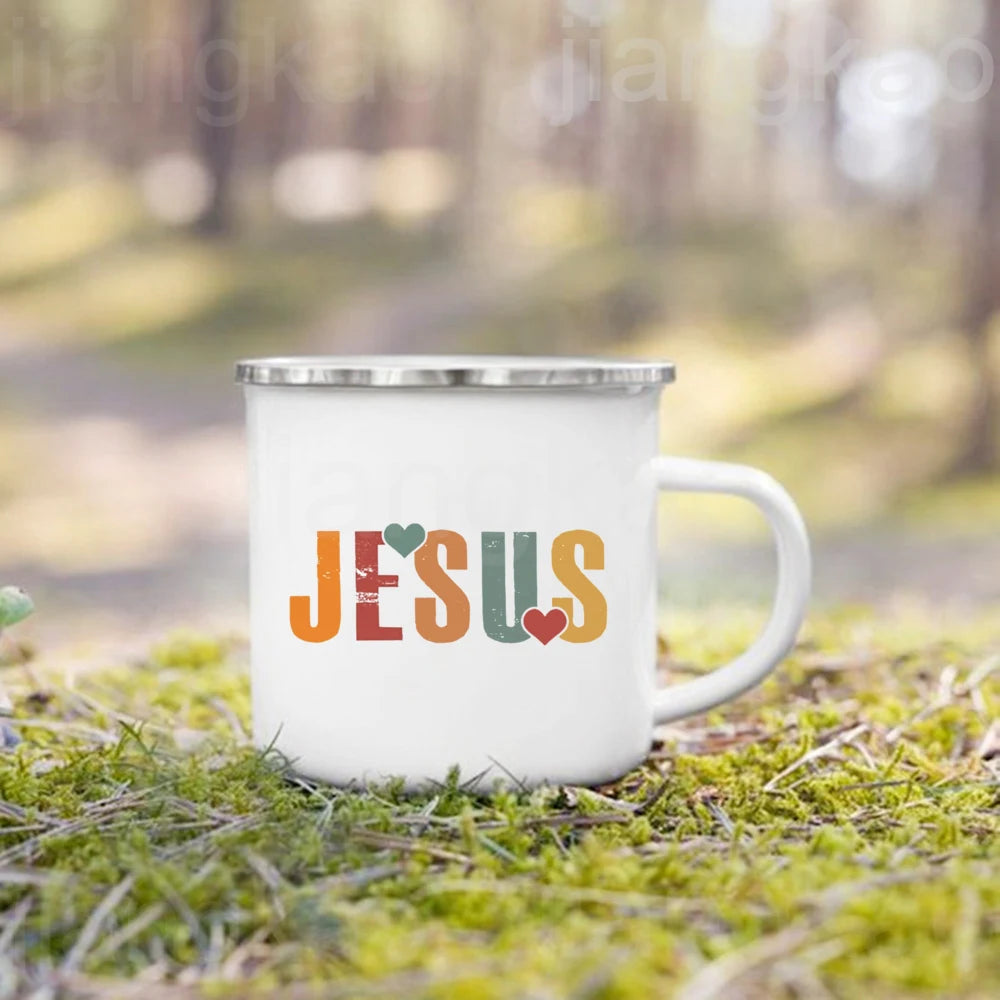 Christian Psalm Enamel Camping Mug