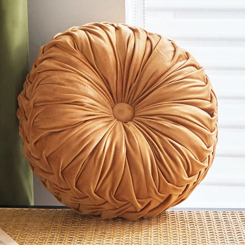 Dutch Velvet Pleated Lumbar Cushion