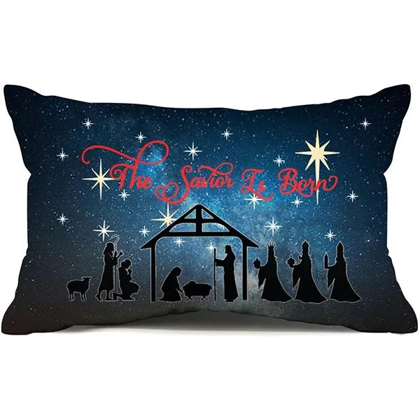 Christmas Linen Pillow Cover