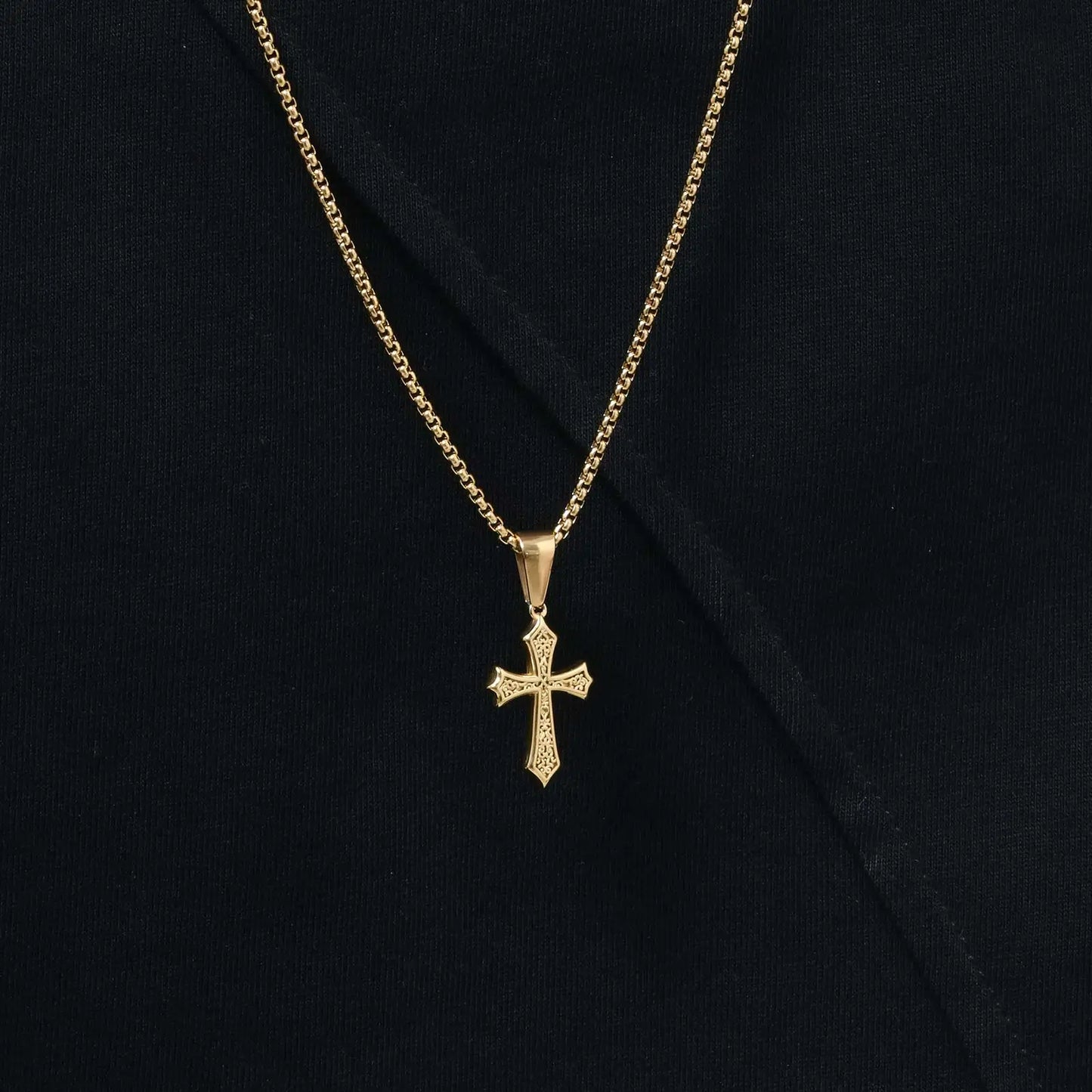Stainless Steel Cross Pendant Necklace