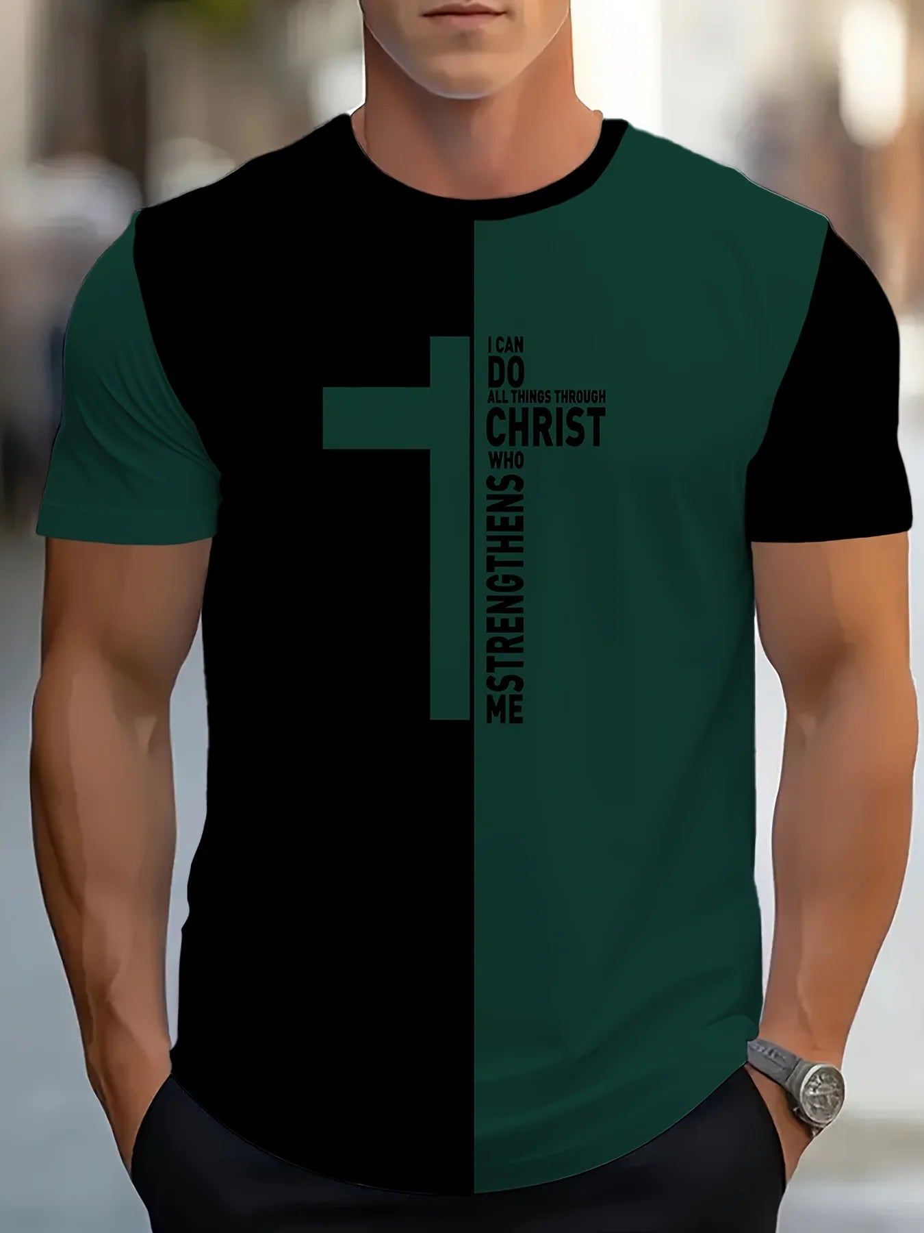 Men’s Christian Police Scripture T-Shirt