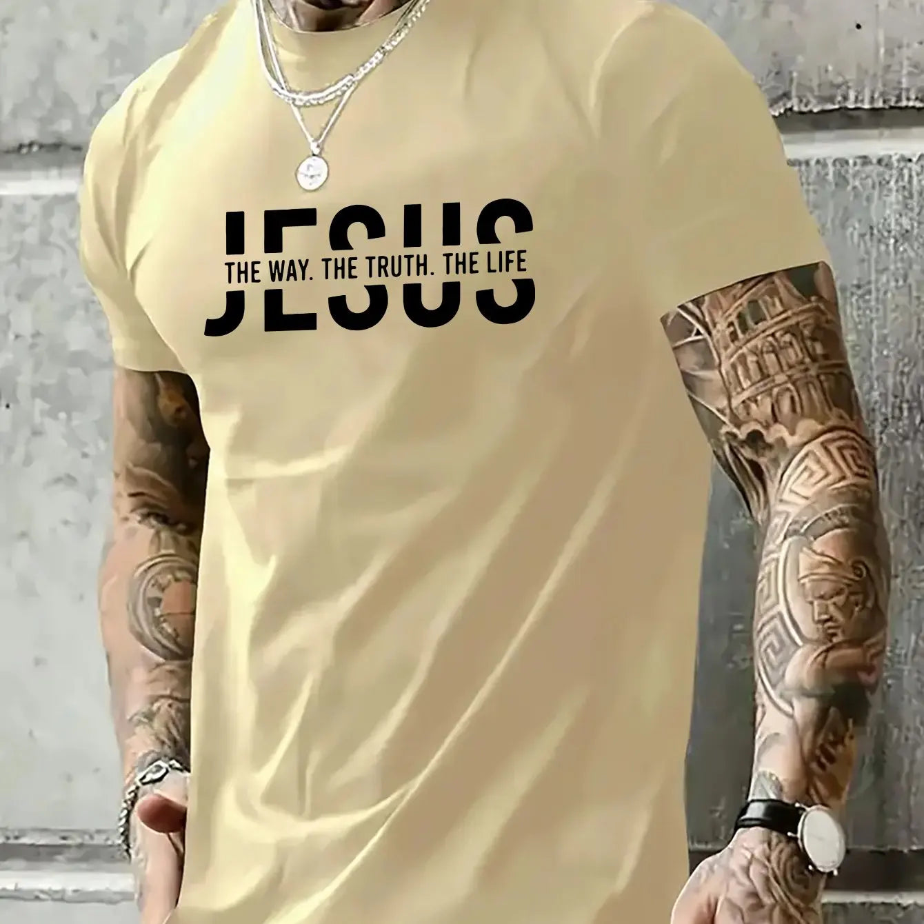Men’s Jesus Way Truth Life Cotton T-Shirt