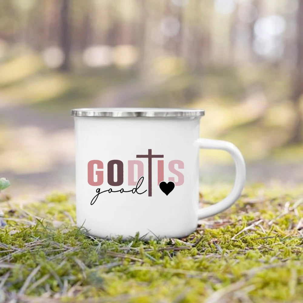 Christian Psalm Enamel Camping Mug