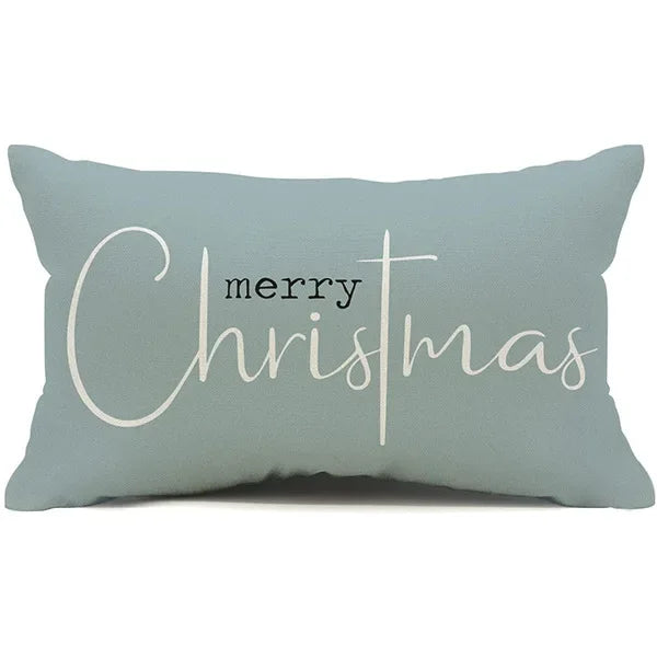 Christmas Linen Pillow Cover