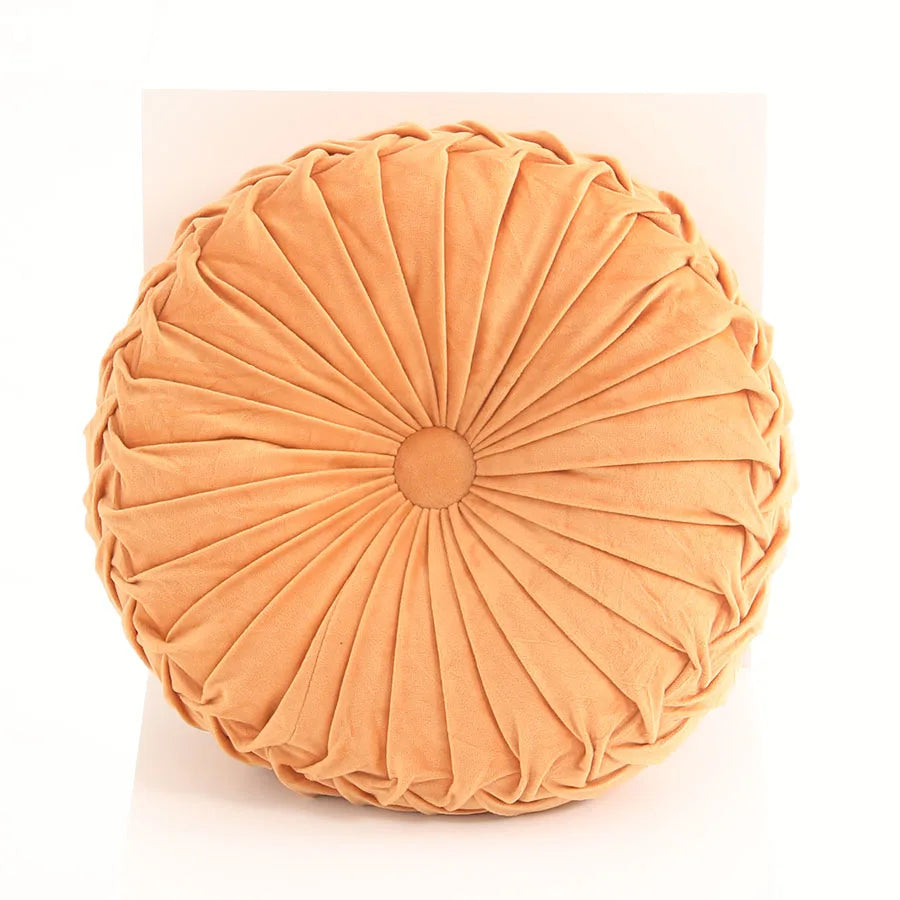 Dutch Velvet Pleated Lumbar Cushion