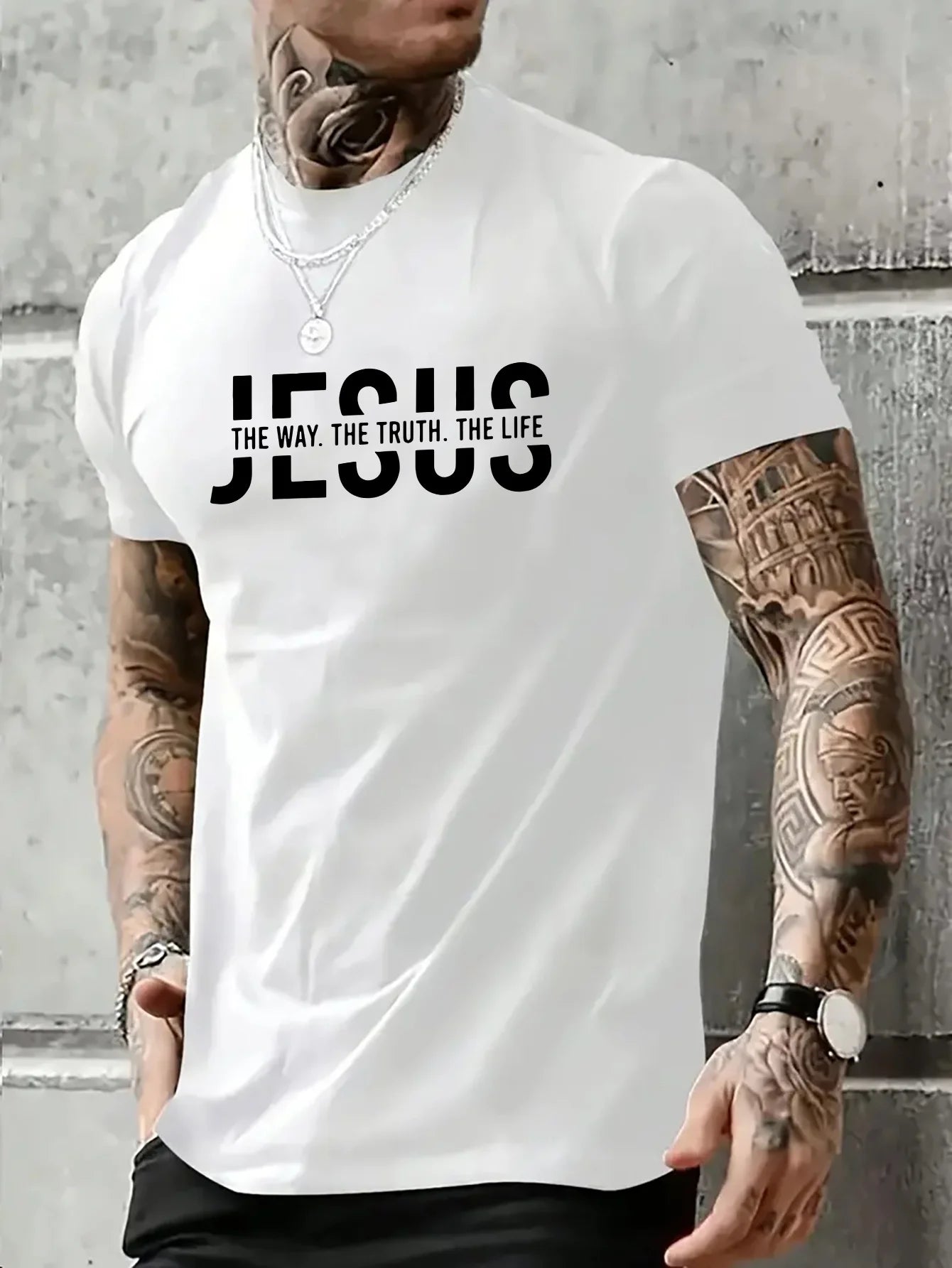Men’s Jesus Way Truth Life Cotton T-Shirt