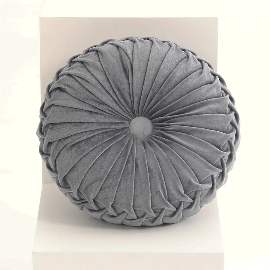 Dutch Velvet Pleated Lumbar Cushion