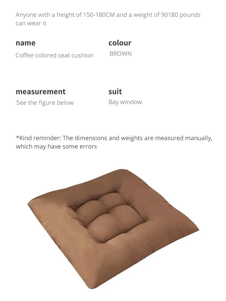 Linen Square Chair Cushion Pad