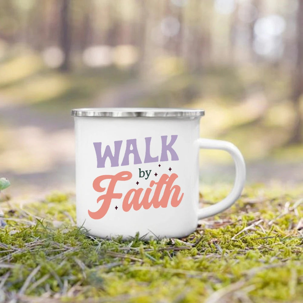 Christian Psalm Enamel Camping Mug