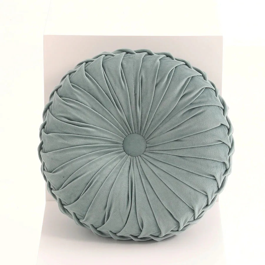 Dutch Velvet Pleated Lumbar Cushion