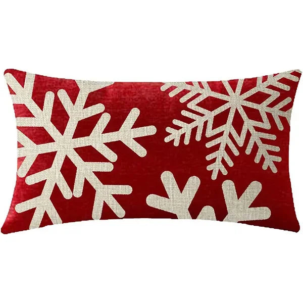 Christmas Linen Pillow Cover