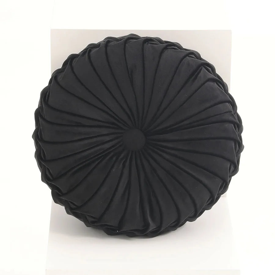 Dutch Velvet Pleated Lumbar Cushion