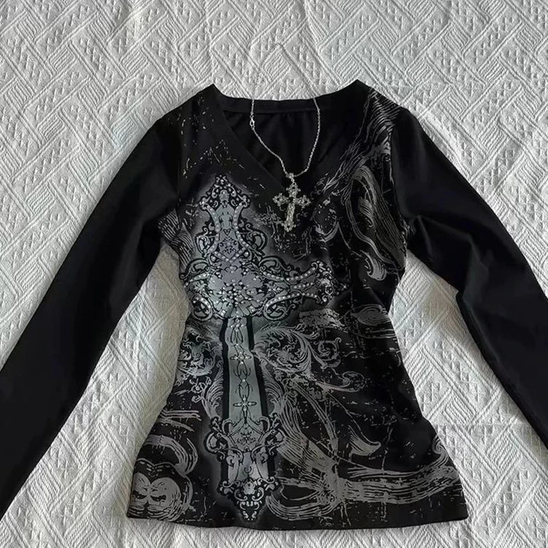 Women’s 90s Vintage Punk Crop Top