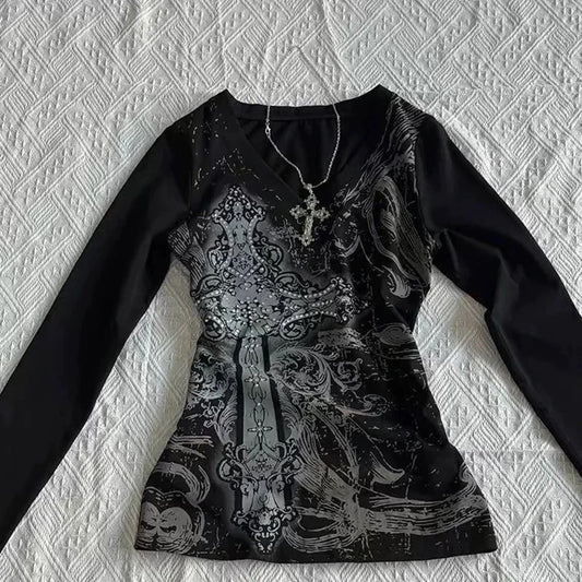 Women’s 90s Vintage Punk Crop Top