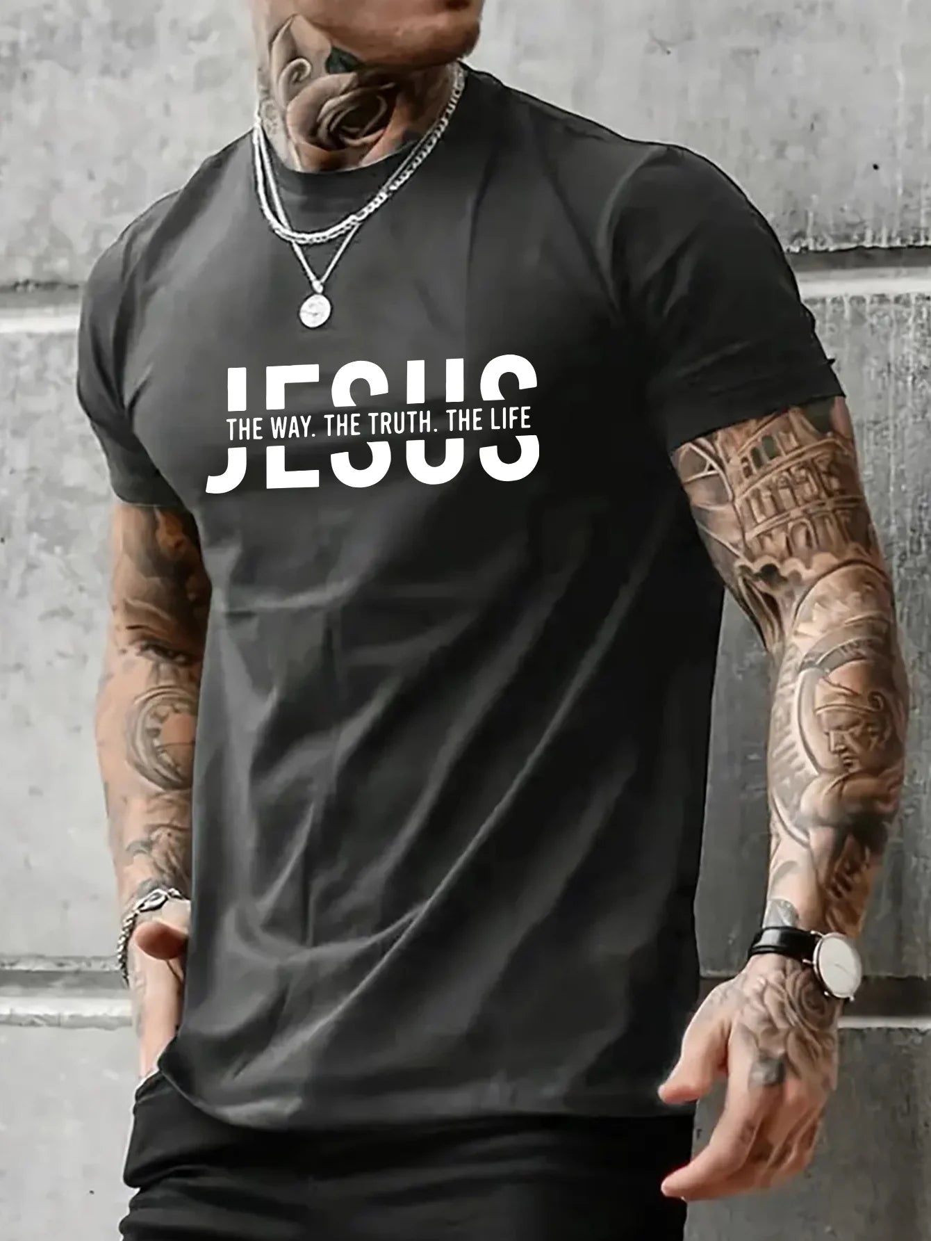 Men’s Jesus Way Truth Life Cotton T-Shirt