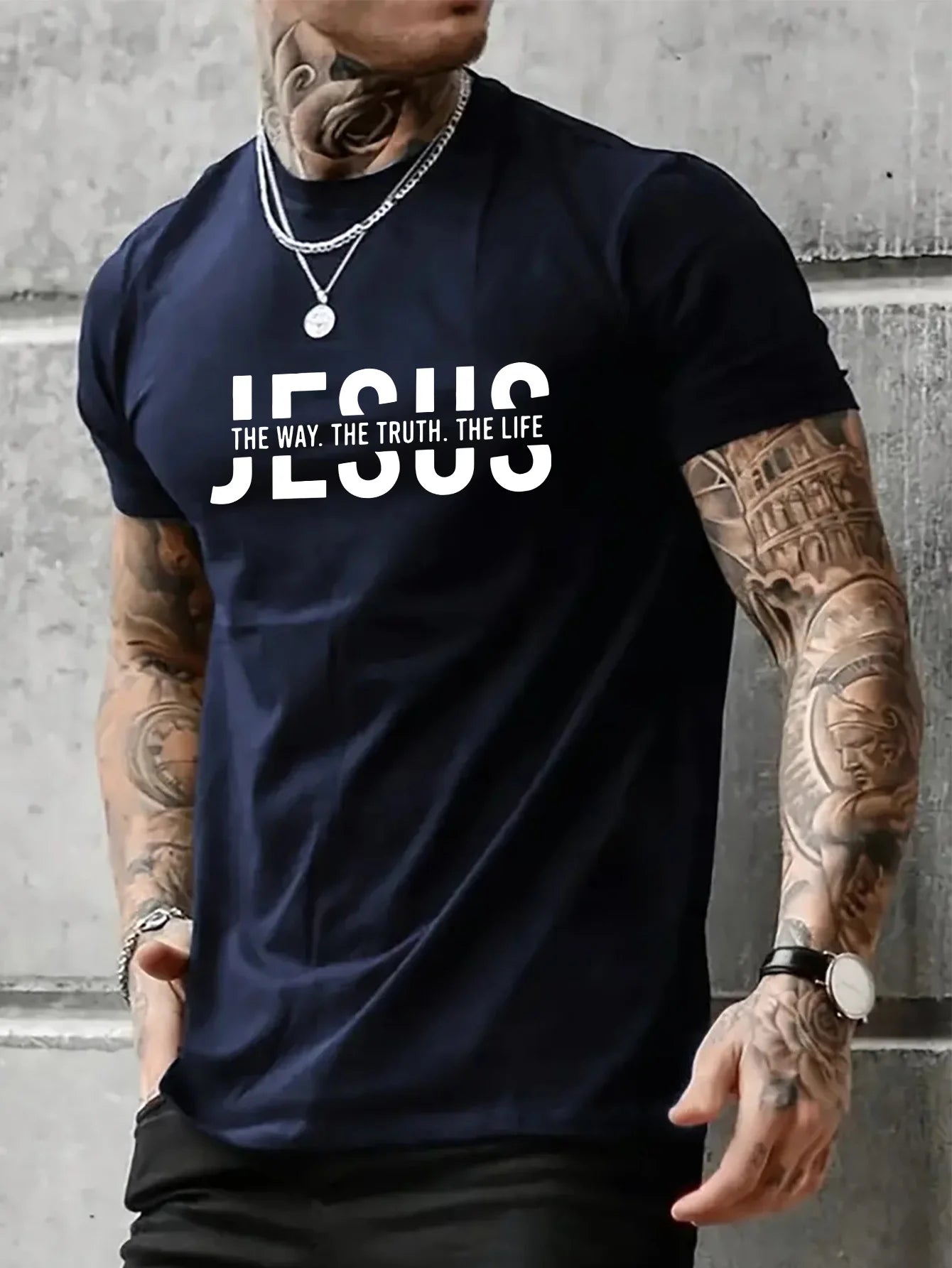 Men’s Jesus Way Truth Life Cotton T-Shirt