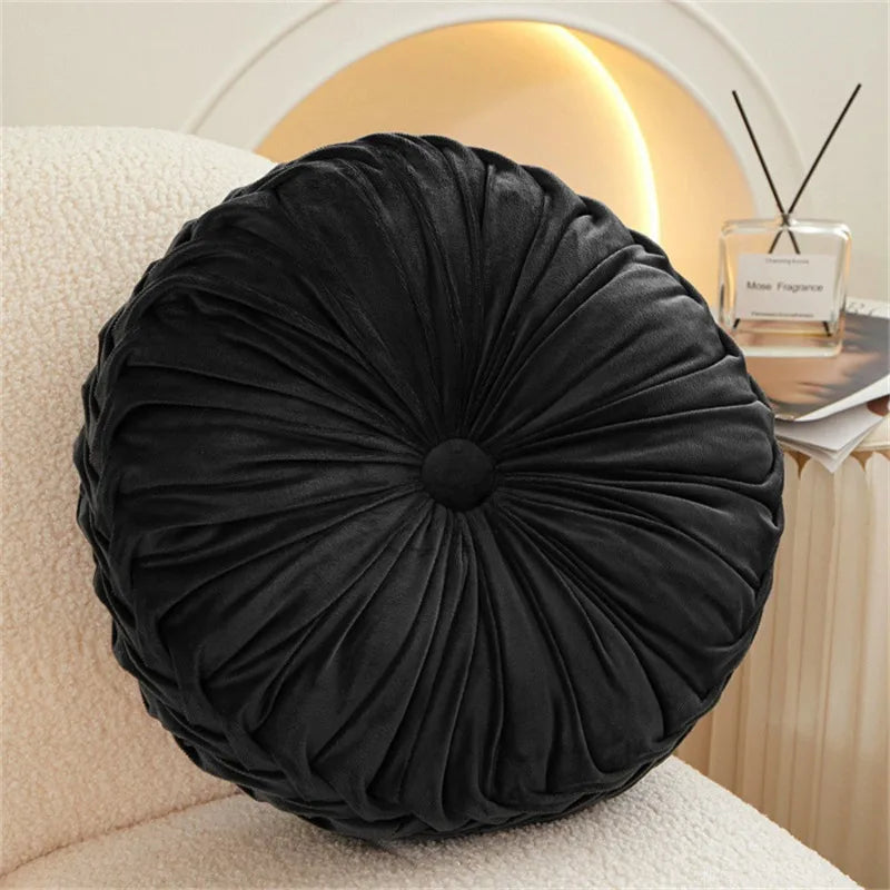 Dutch Velvet Pleated Lumbar Cushion