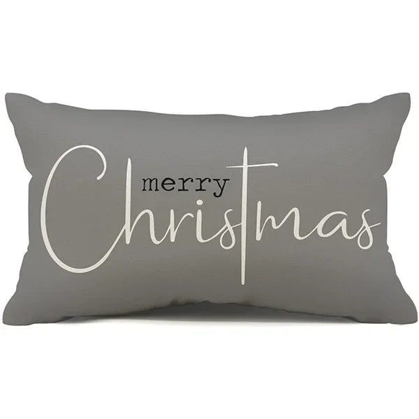 Christmas Linen Pillow Cover