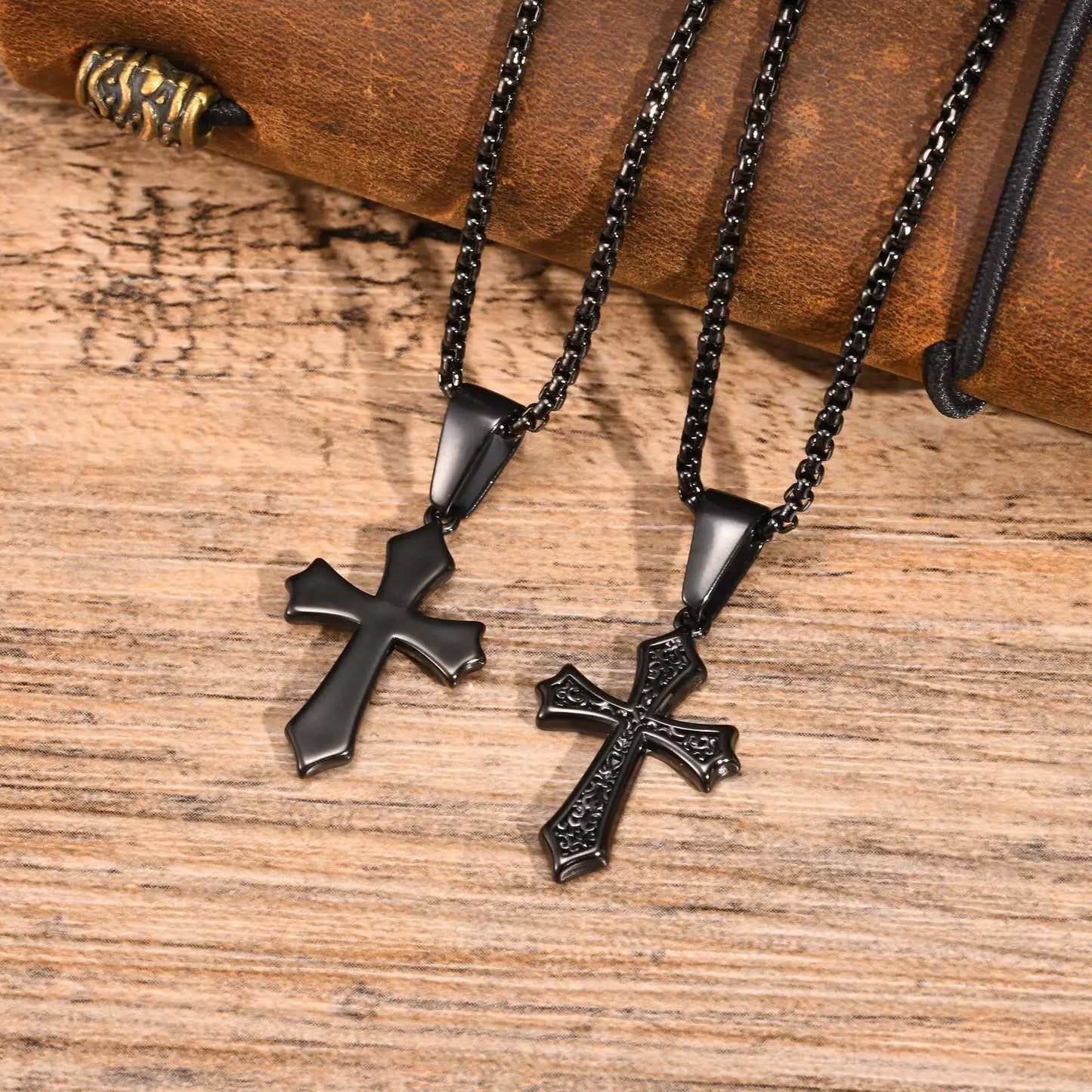 Stainless Steel Cross Pendant Necklace