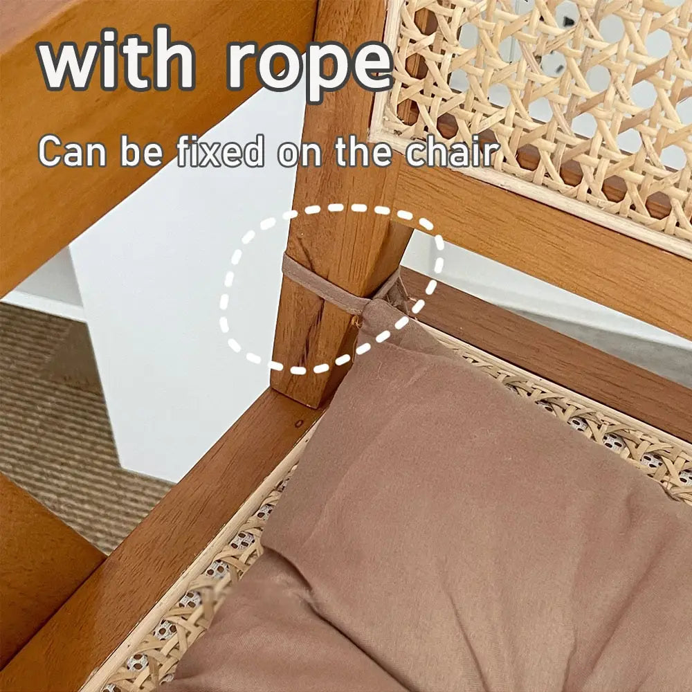 Linen Square Chair Cushion Pad