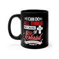"I can do all things..." Ceramic mug 11oz - Up Raised Faith