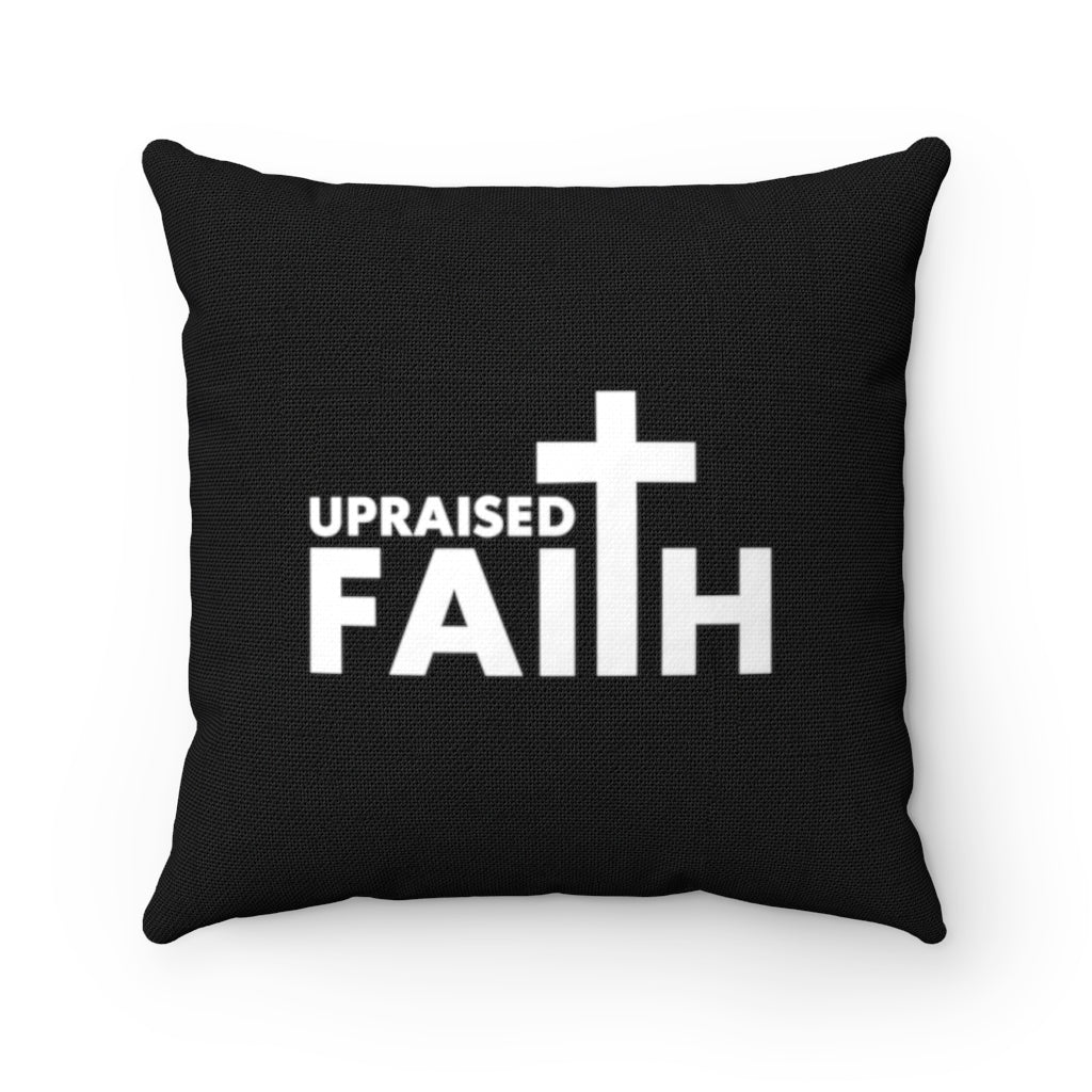 "Faith Over Fear" – Black Pillow - Up Raised Faith