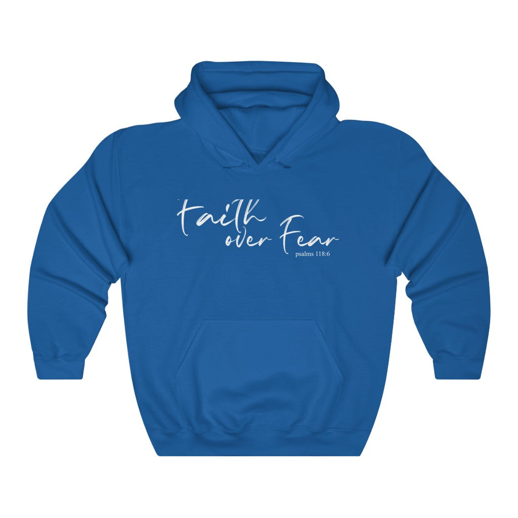 "Faith over Fear" – Hooded Sweatshirt - Up Raised Faith