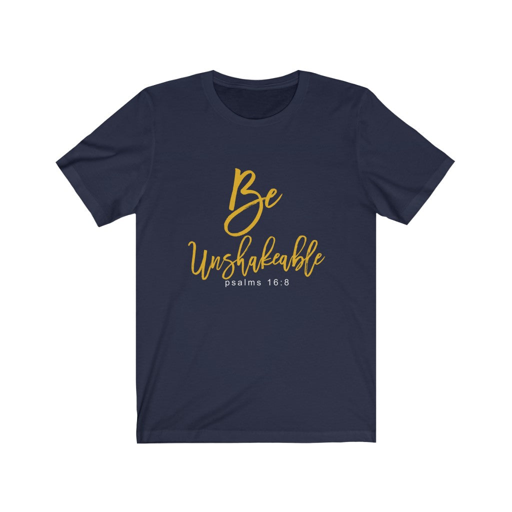 "be unshakeable" WOMEN Short Sleeve Tee - Up Raised Faith