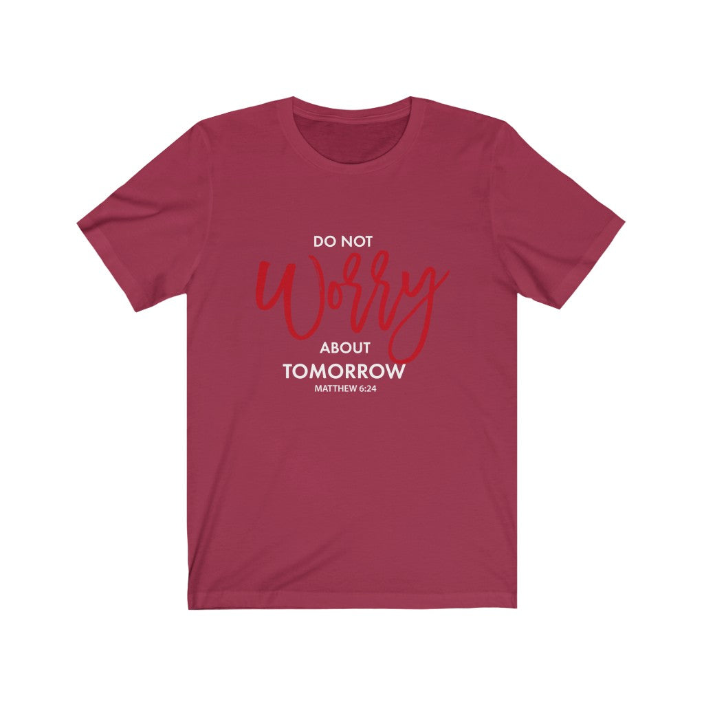 'do not worry" WOMEN Short Sleeve Tee - Up Raised Faith